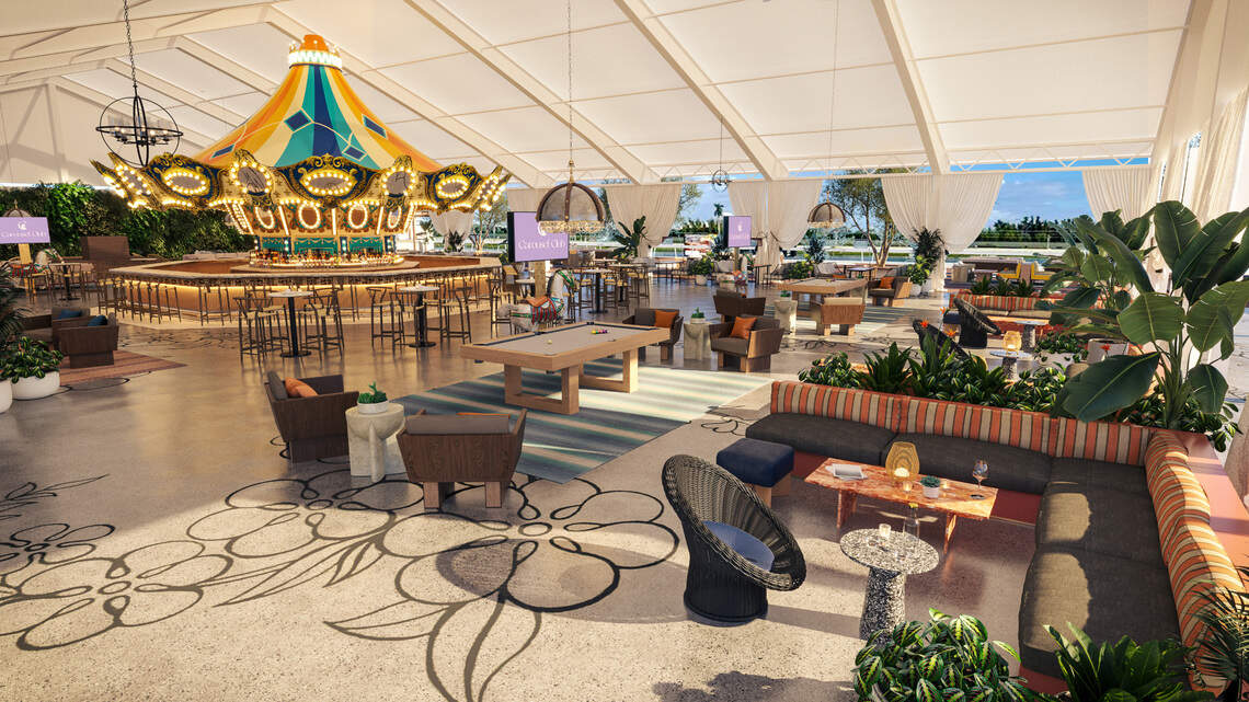 Could this new outdoor lounge near Aventura become the next Wharf (but with horses)?
