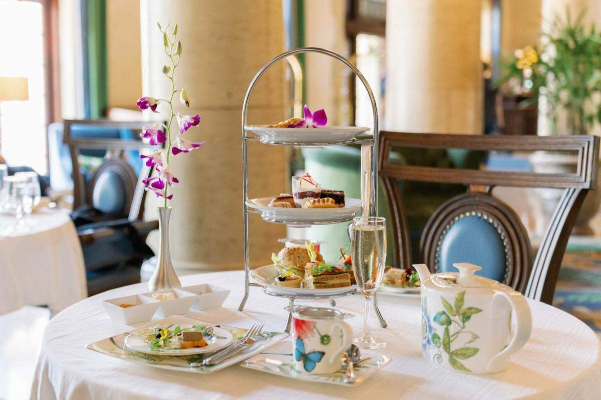 The elegant tea service at The Biltmore.