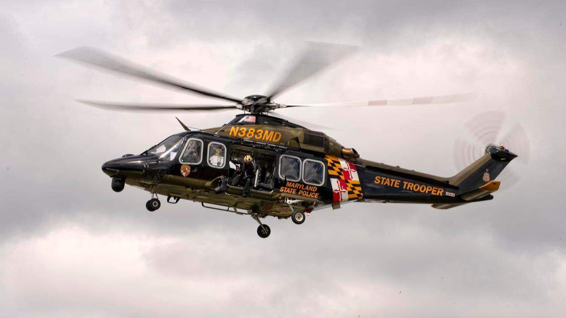 Helicopter rescuers rushed to the scene of a man who had fallen off a cliff.