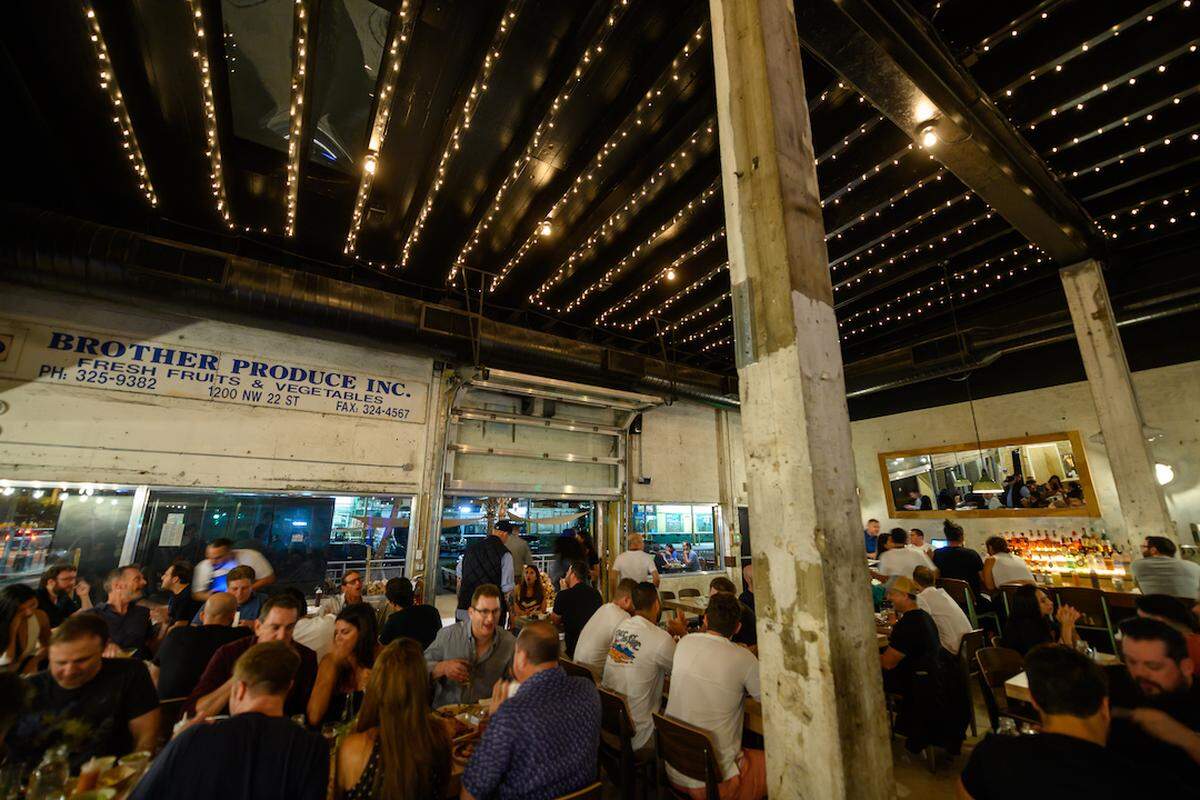 The interior at Hometown Bar-B-Cue in Miami