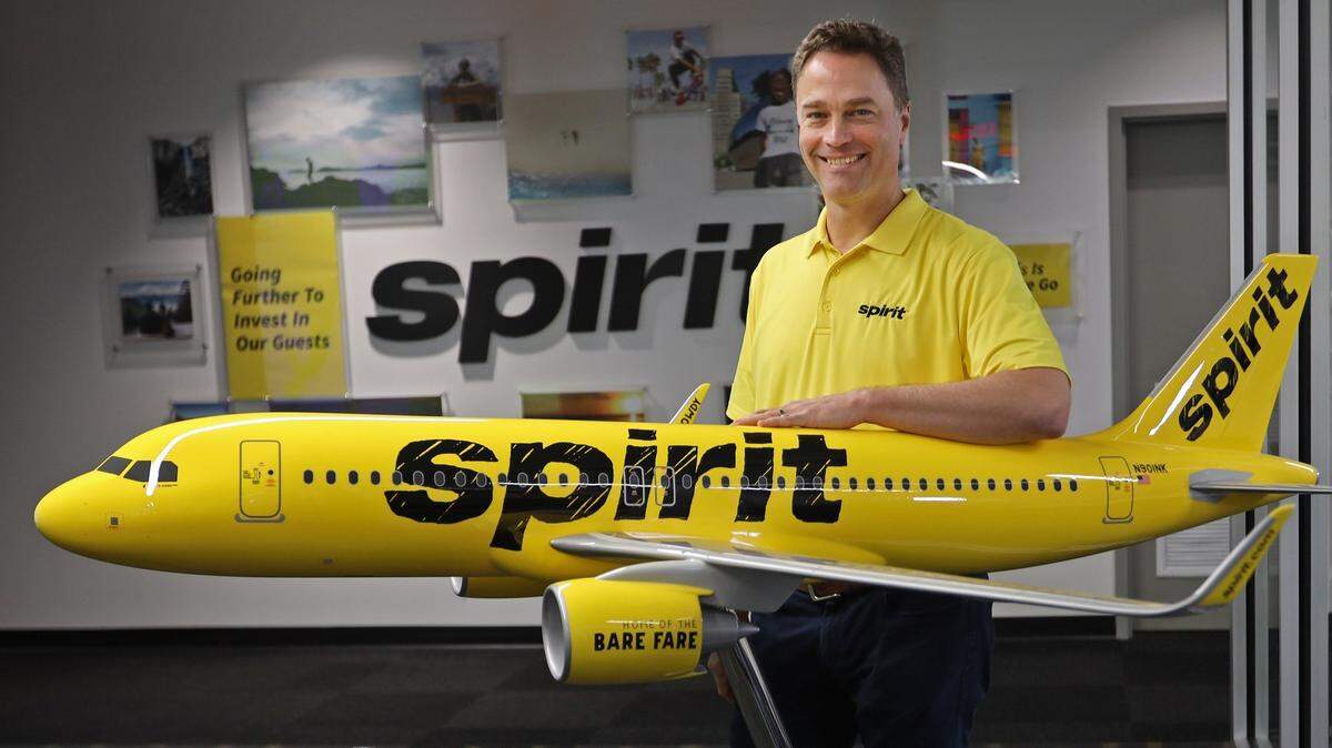 Ted Christie, presidente ejecutivo de Spirit Airlines, en 2019 en la sede corporativa de la compañía en Miramar.