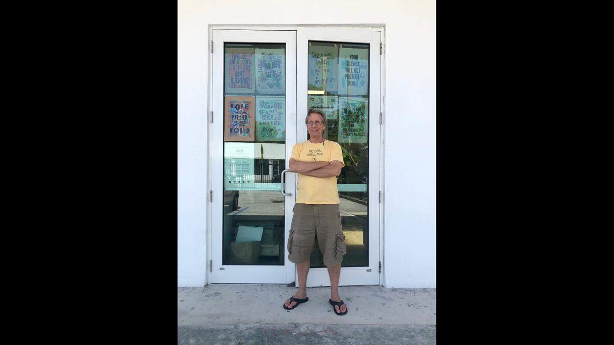 Artist Tom Virgin teaches and runs Extra Virgin Press.