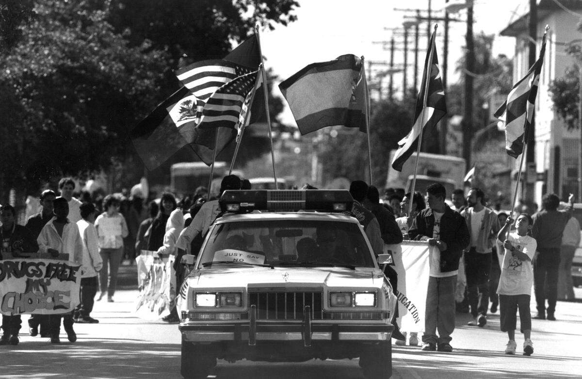A march in Wynwood.