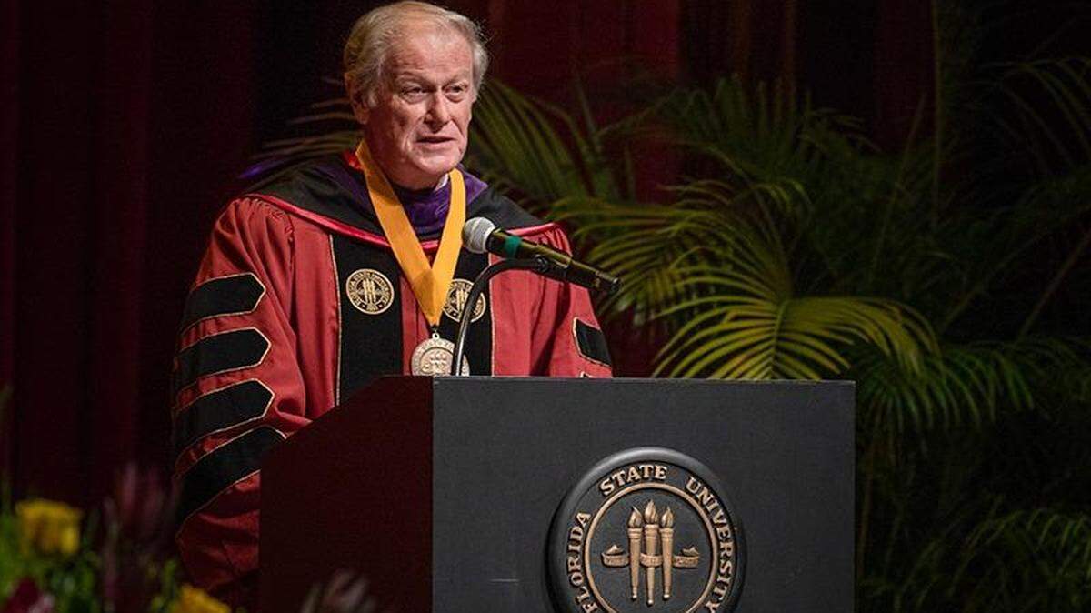 Florida State University President John Thrasher, 76, and his wife, Jean, have tested positive for COVID-19, the university announced Tuesday.