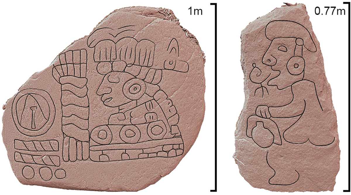 Dozens of carvings from centuries ago were found at what is believed to be a worship space for water deities on a mountaintop in Mexico.