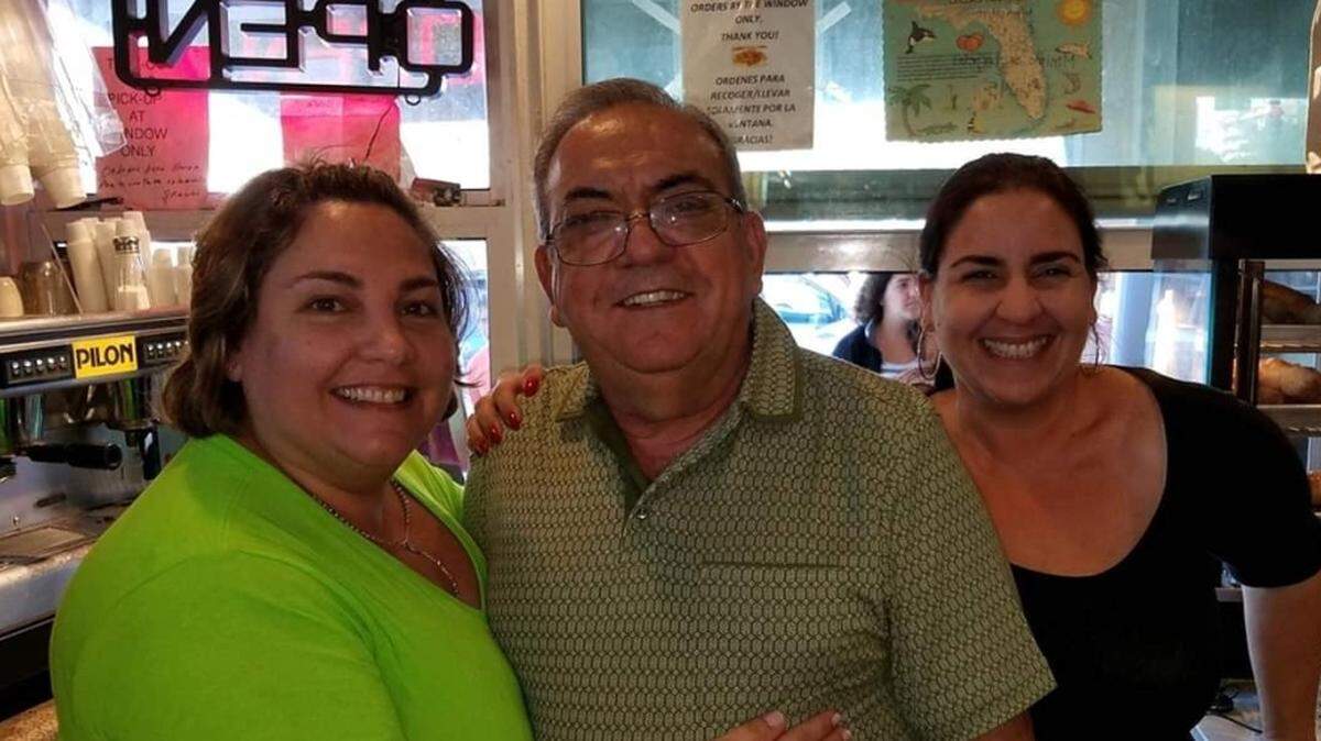 Jose Luis Pla, the founder of Enriqueta’s, died Sept. 25 from complications of cancer. He was 70. He is pictured at Enriqueta’s in an undated photo with his daughters, Belkis, left, and Leidys.