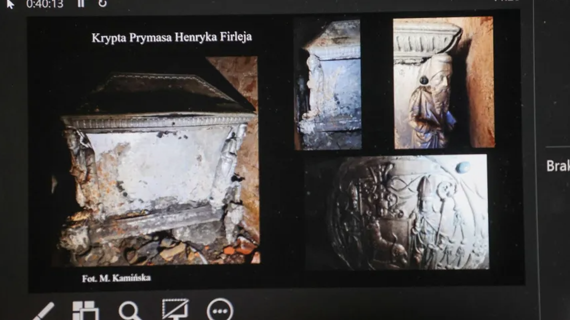 The crypts of high-ranking archbishops were discovered, untouched for centuries.