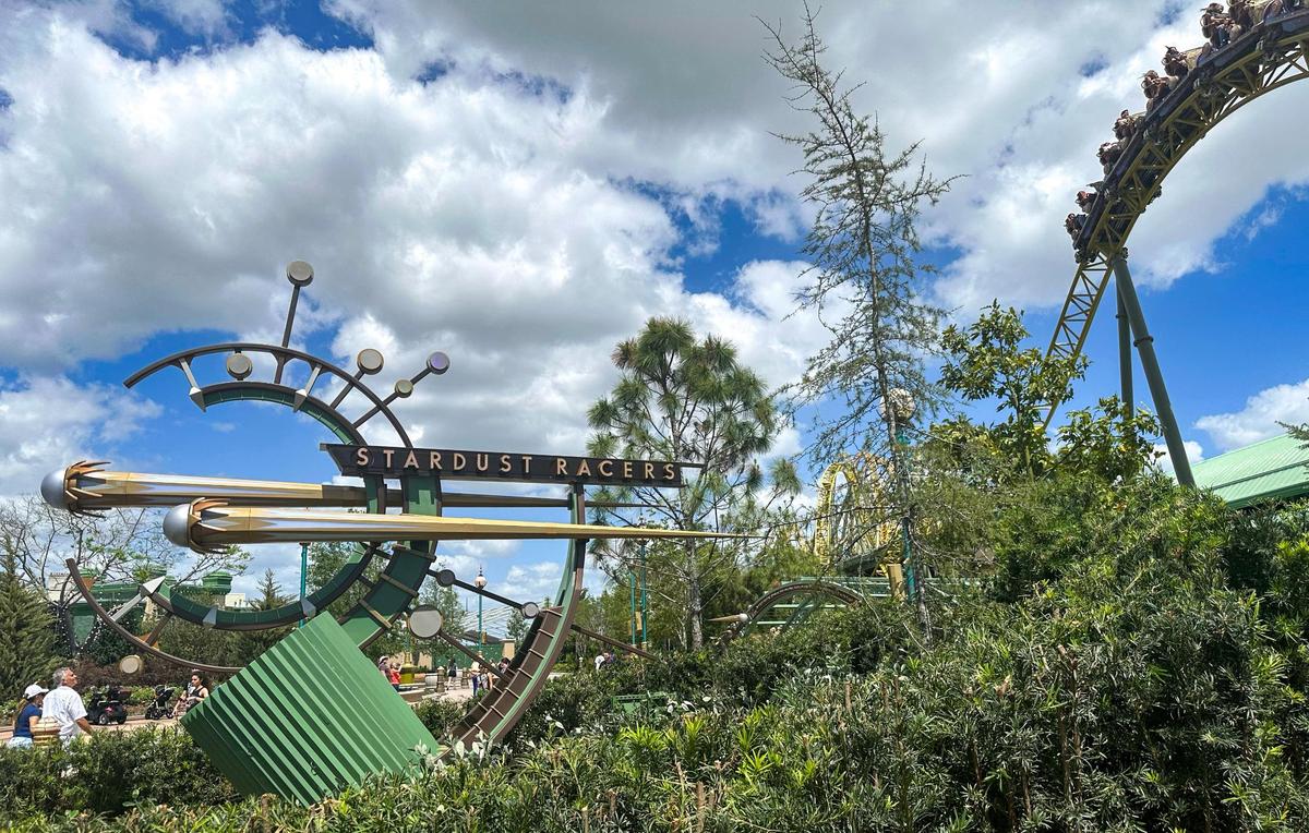 Starust Racers is Universal Epic Universe’s signature dueling roller coaster, with speeds reaching more than 60 mph.