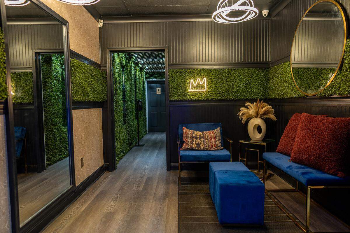 A lounge at Smith & Webster restaurant.
