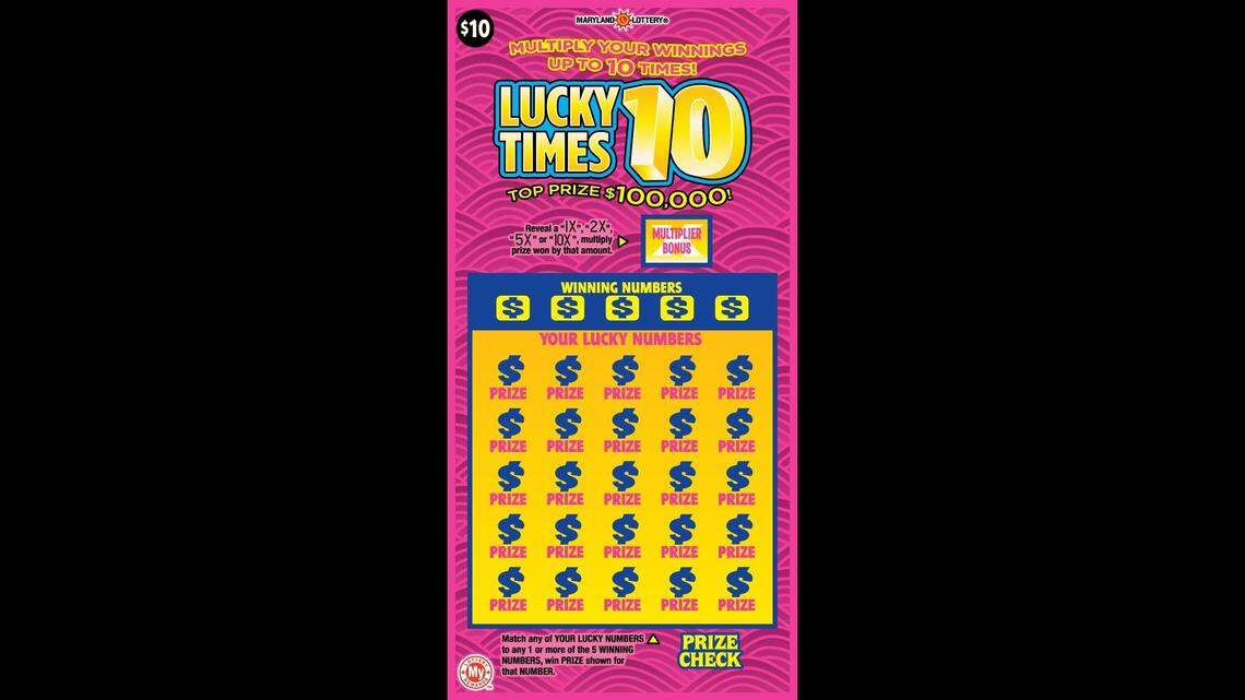 Juana Arriola, 53, won $100,000 from the Lucky Times 10 scratch-off game in Maryland, lottery officials said.