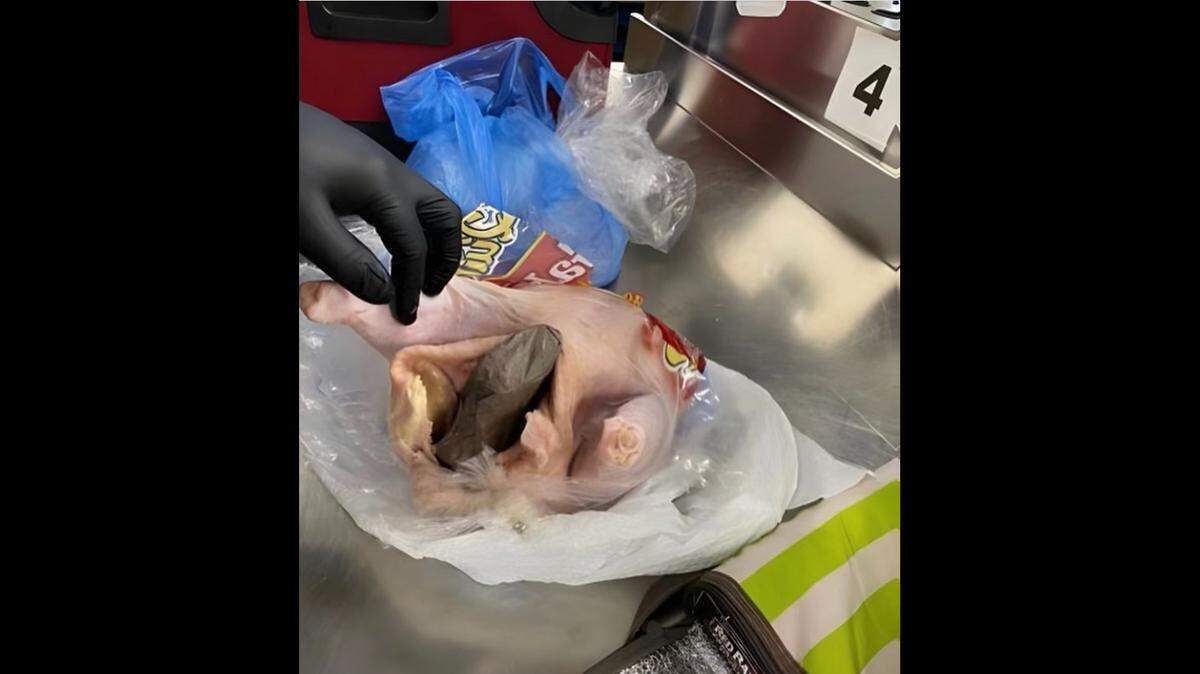 The pistol in the poultry at Fort Lauderdale-Hollywood International Airport
