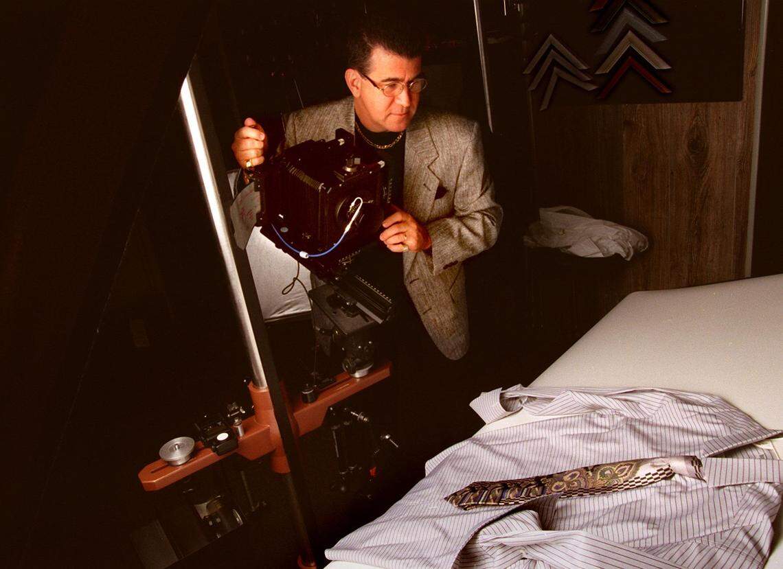 Luis Melendi at the studio at his home.