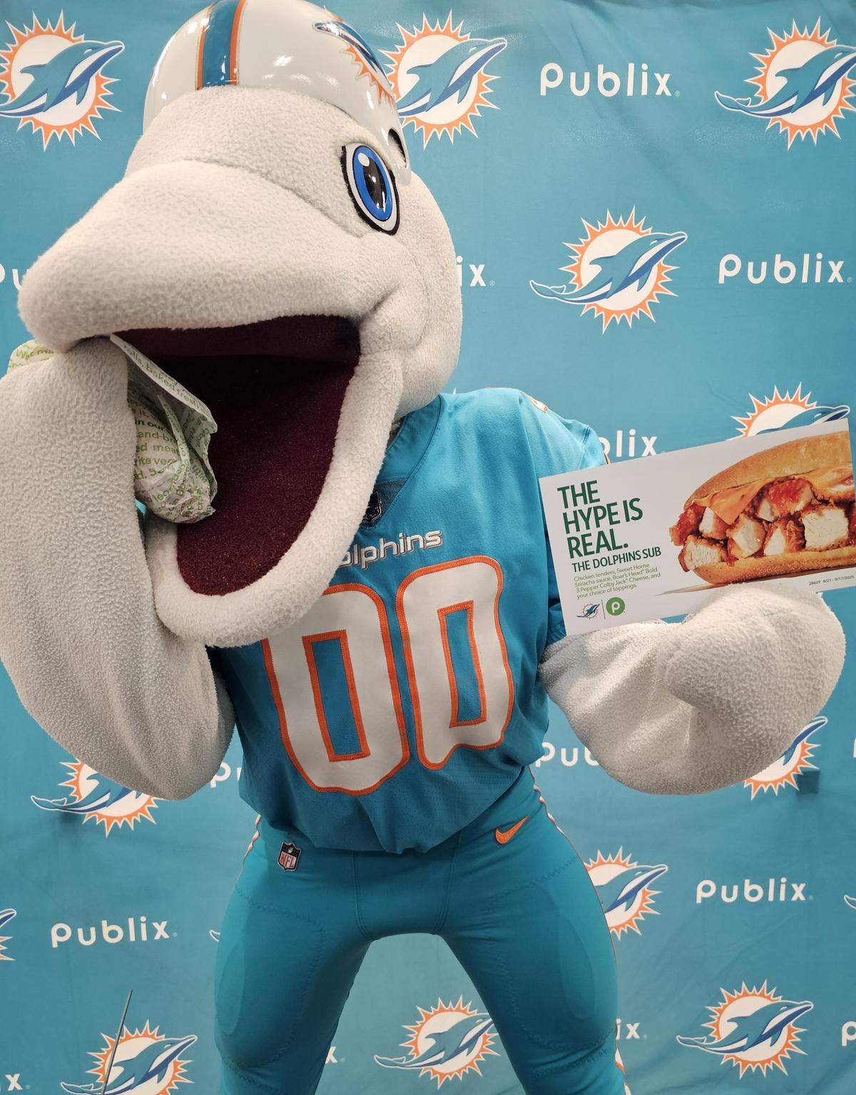 Publix touts The Dolphins Sub for the 2025 NFL football season. The Florida grocery chain markets a line of NFL-themed Pub Subs and cupcakes.