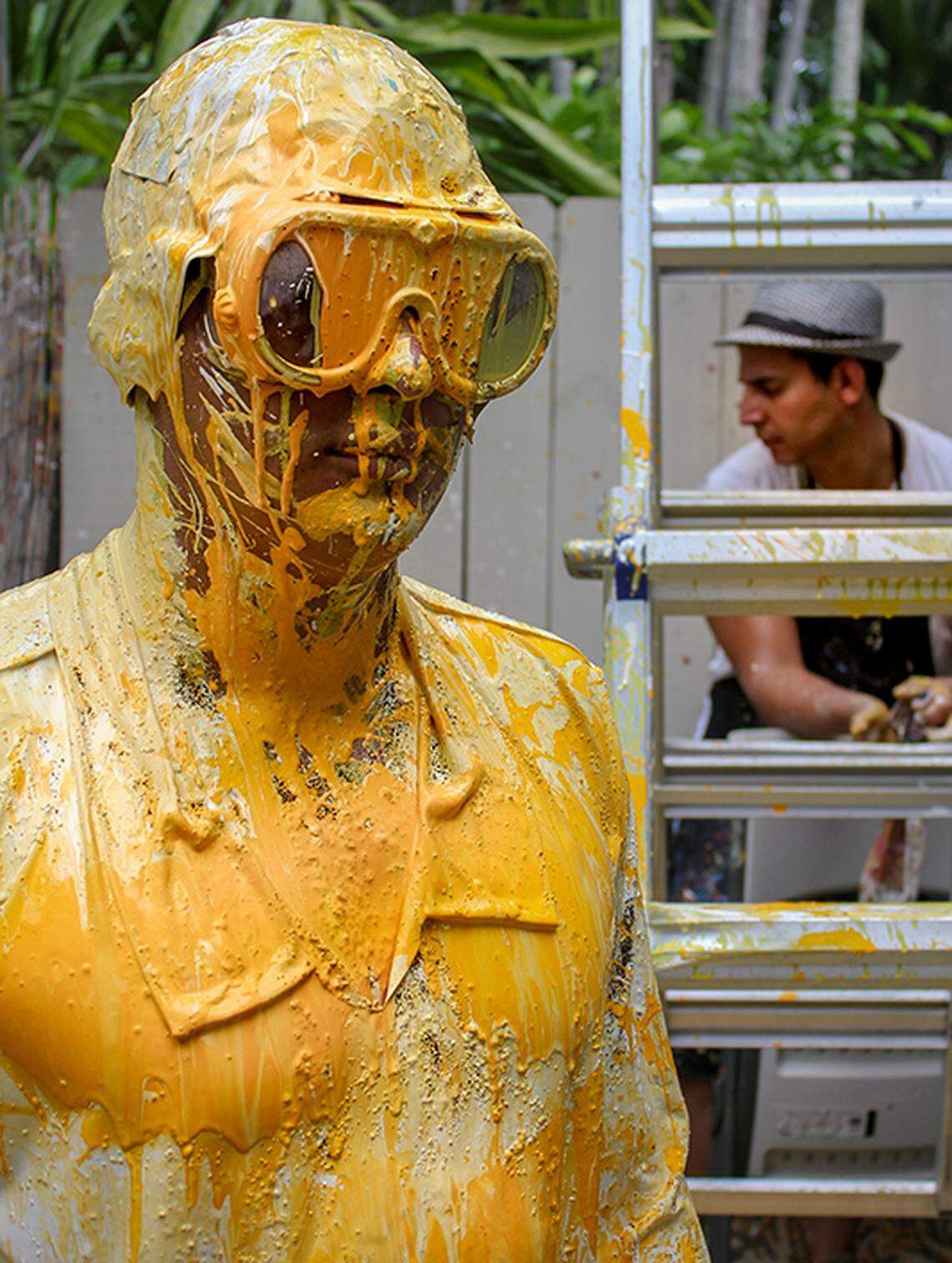 Artist Marco Caridad holds a BFA (Graphic Design) from The University of Zulia, and an MA (Design and Media Management) from Miami International University of Art and Design, according to his website.