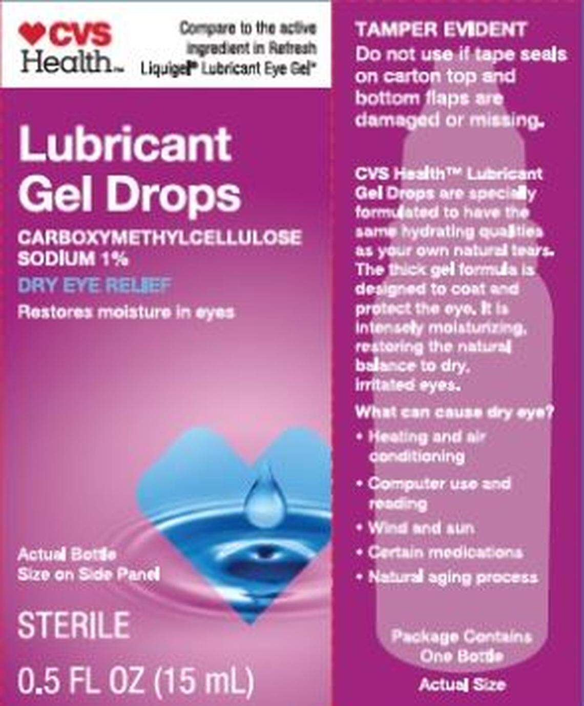 CVS Health Lubricant Gel Drops