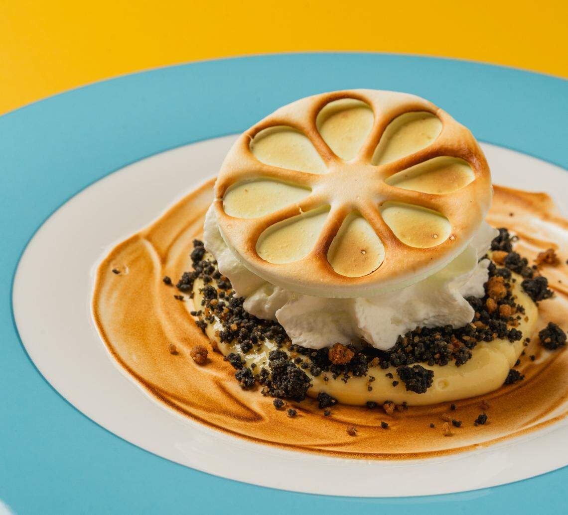 Oops I Burned the Key Lime Pie, one of the desserts at the new Torno Subito that offers a Miami twist.