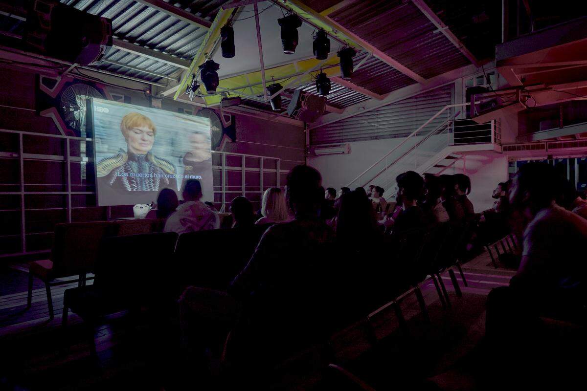Venezuelans gather at a bar in Caracas to watch Game of Thrones.