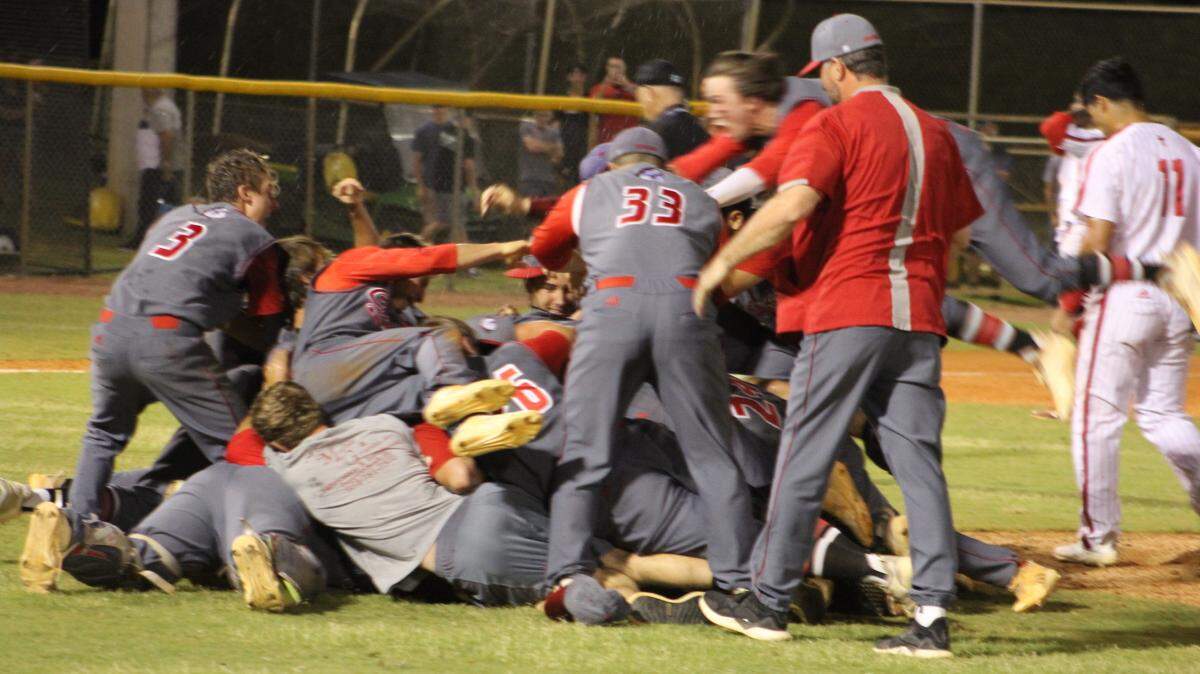 Cardinal Gibbons players had a lot to celebrate following the last out on Wednesday night as they knocked off host Monsignor Pace 5-1 in a Region 4-5A final to punch their first ticket to the state final four in 27 years.