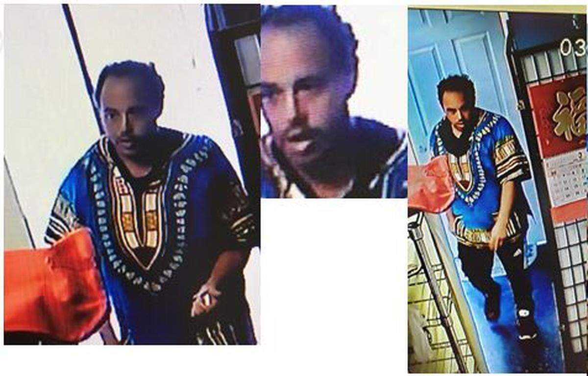 Surveillance camera stills of Jacob Fought at the Bing Bing Spa released last week when BSO considered him a person of interest