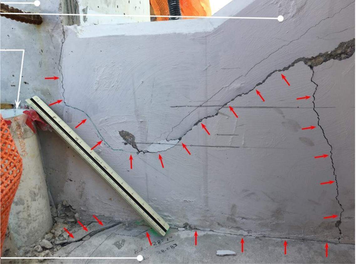 Photograph showing the west face of truss member 11 where it meets the deck on March 14, 2018, at 1:45 p.m.