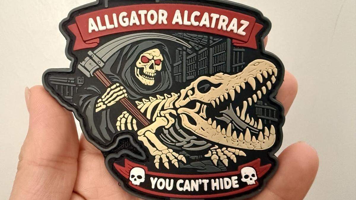 A former Alligator Alcatraz detainee says this patch was ‘meant to make us even more afraid than we already were. I always felt haunted by it, but I never said anything because I was so afraid.’