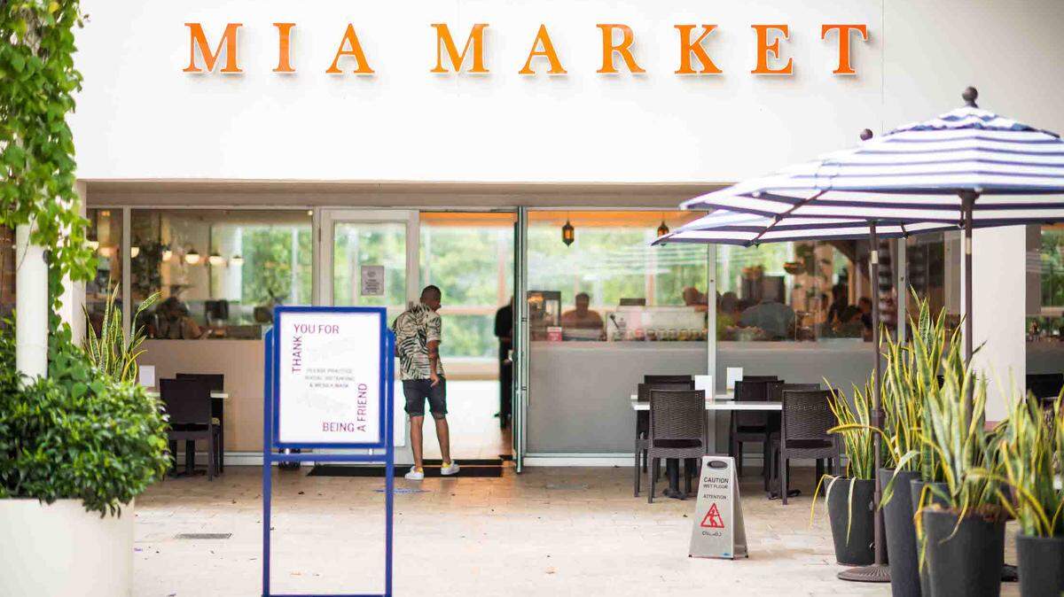 Mia Market is on the second floor of the Design District’s Palm Court.
