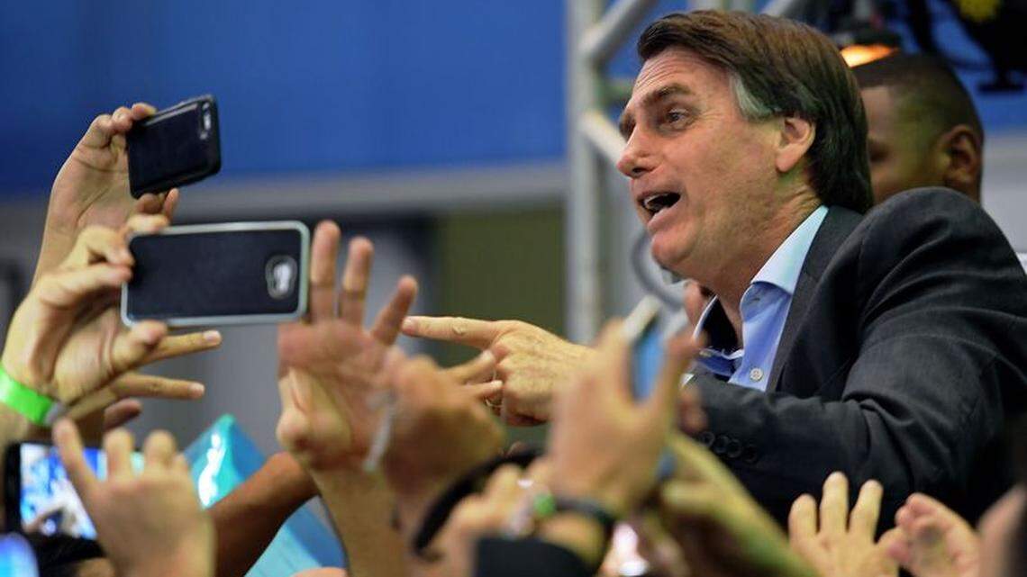 File photo of Brazil’s President-elect Jair Bolsonaro.