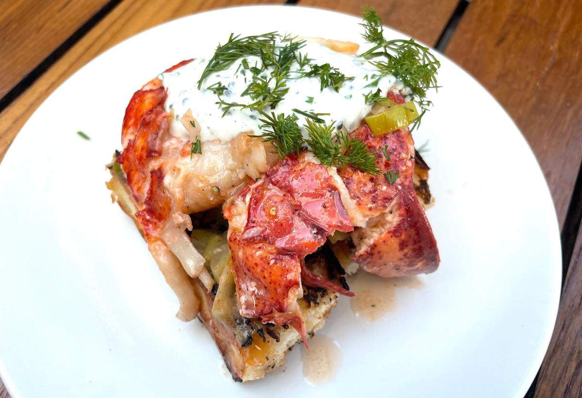 Lobster toast at Michael’s Genuine Food & Drink