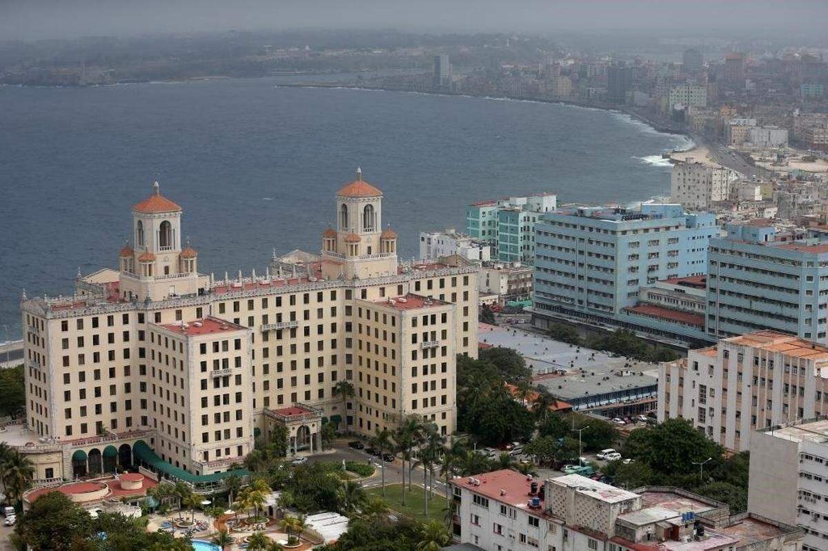 The historic Hotel Nacional de Cuba is seen in the early morning. The U.S. says a health attack on U.S. diplomat took place in this hotel.