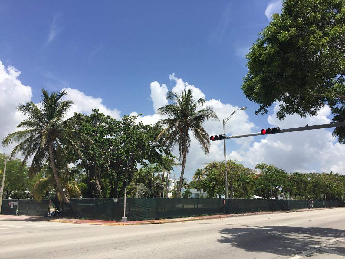 A view of one of the city-owned lots on Collins Avenue known as West Lots.