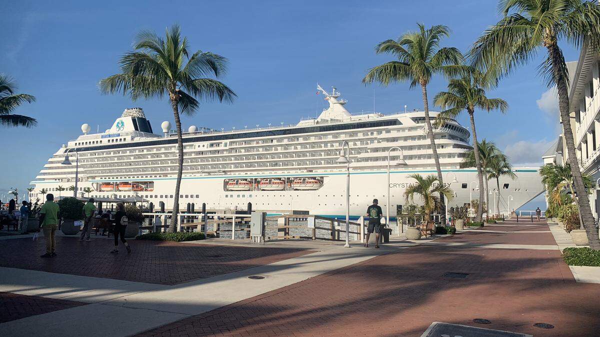 The Crystal Serenity arrived in Key West on Nov. 27, 2021, marking the return of cruise ships to the island. Cruising came to a sudden halt in March 2020 at the start of the pandemic.