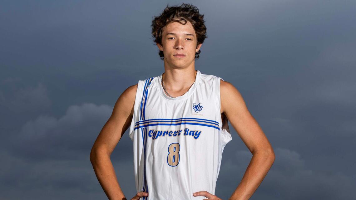 Cypress Bay’s Tyler Johnson is the Broward County Boys’ Volleyball Player of the Year