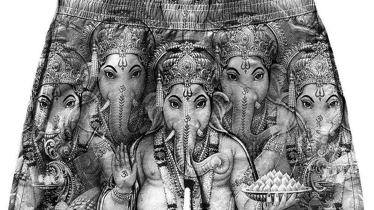 Upset Hindus are urging Doral-based clothing brand “On Cue Apparel” for immediate withdrawal of shorts carrying images of Hindu deity Lord Ganesha.