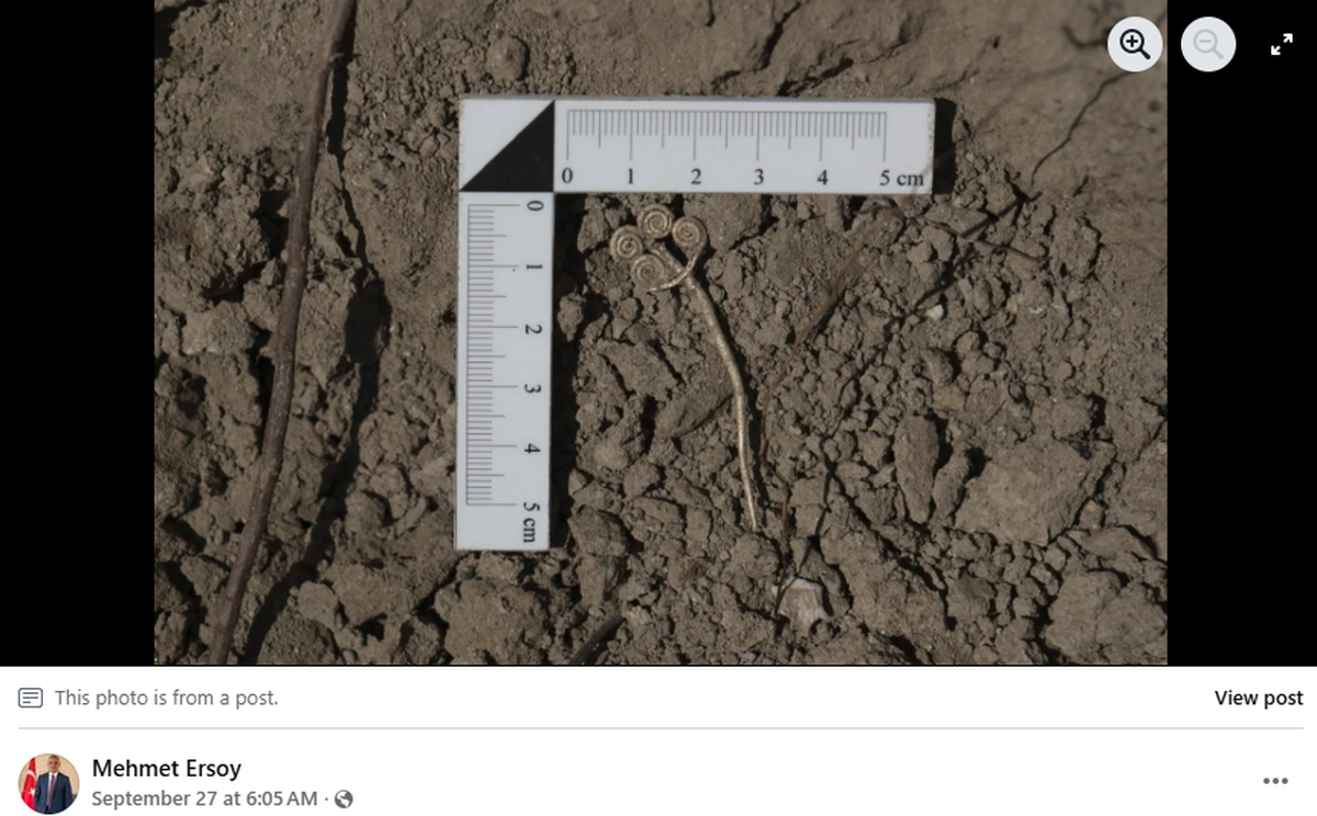 The items were found in a layer dating to 4,500 years ago.