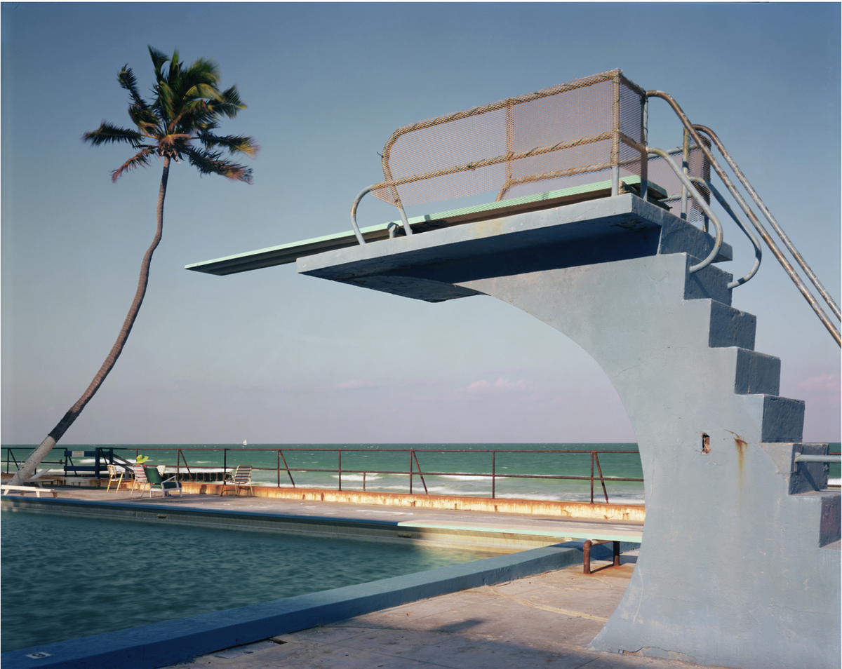 Joel Meyerowitz’s pool image shot in Florida in 1978 is part of the show, “Joel Meyerowitz: Temporal Aspect,” at NSU Museum of Art Fort Lauderdale.