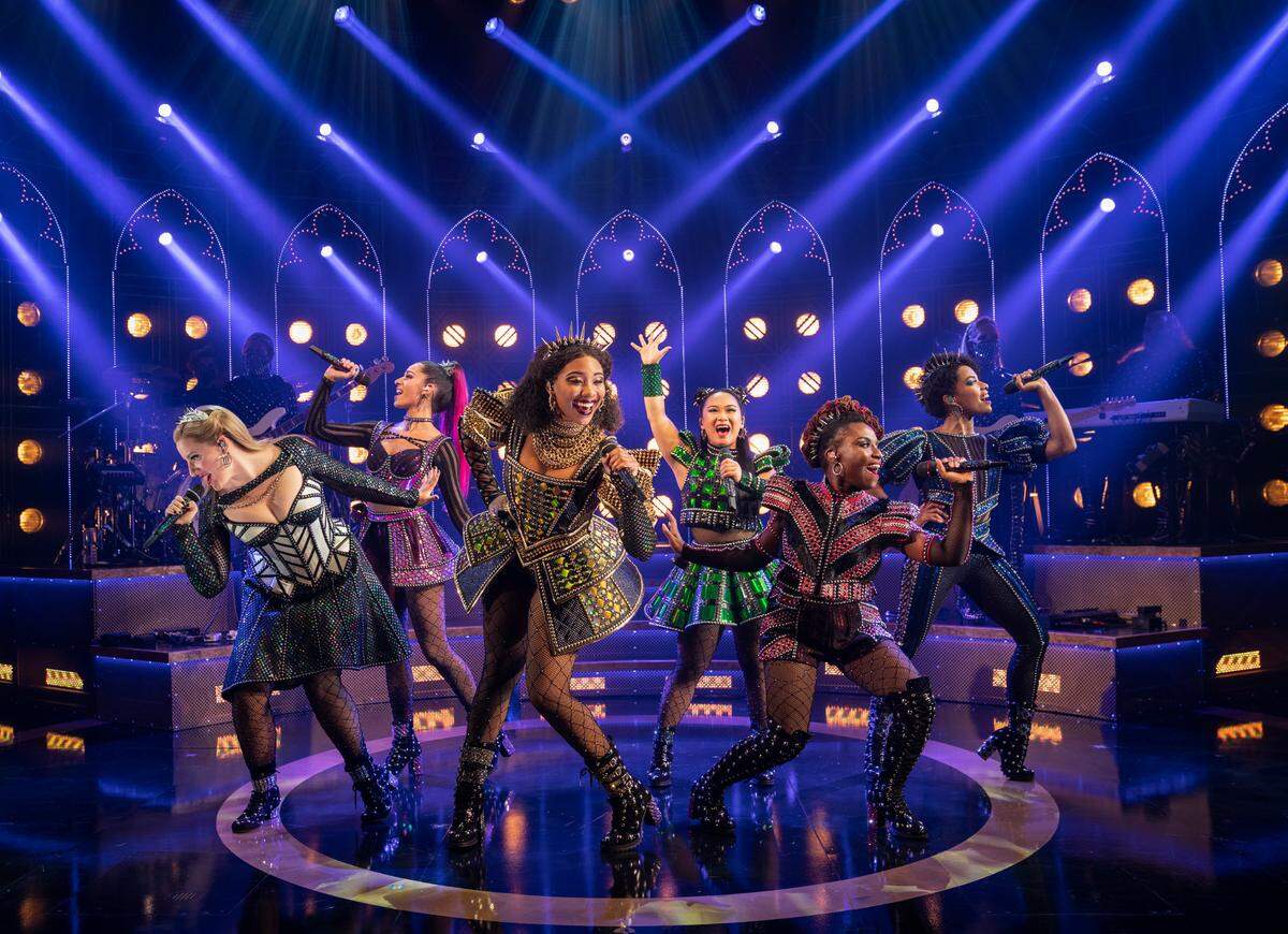 The six wives of Henry VIII get their moment in the spotlight in girl power musical, ‘Six.’