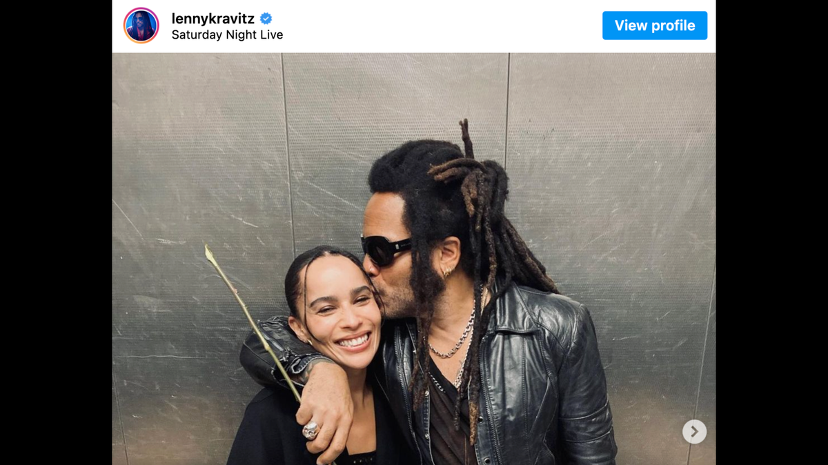 When it comes to life, rock star Lenny Kravitz says he enjoys the simple things.