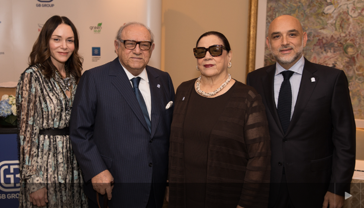 Members of the Bigio family, from left to right, daughter Laurence, Gilbert, Gilbert’s wife Monique and son Reuven.