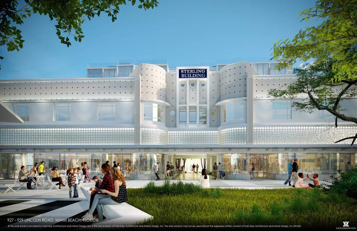 Sterling Building owner Sam Herzberg hopes to be one of the first to bring a hotel to Lincoln Road. A design by Miami architect Kobi Karp for the hotel shows an added pedestrian pathway that will connect Lincoln Road to Lincoln Lane.