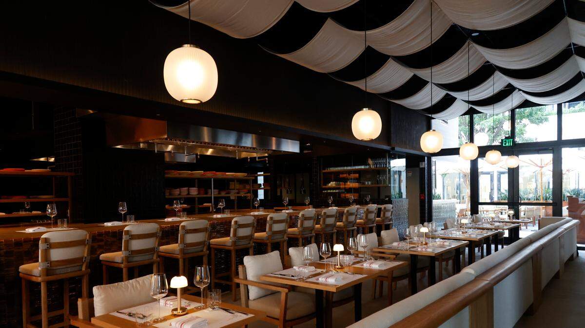 The pasta bar at Otto & Pepe, an Italian restaurant that focuses on pasta in Wynwood.