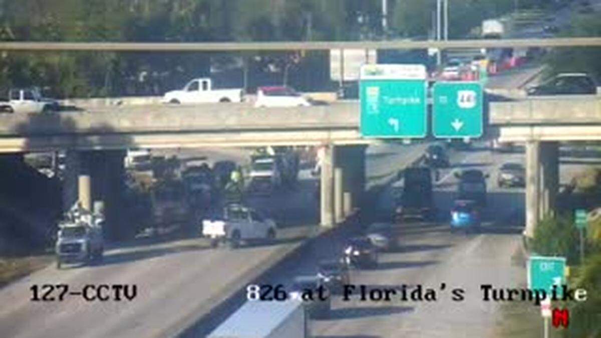 A truck hauling machinery that collided into an overpass closed part of the Palmetto Expressway Friday night. Here’s what we know.