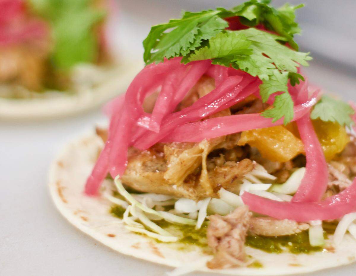 Al Pastor tacos from El Taco Loco.
