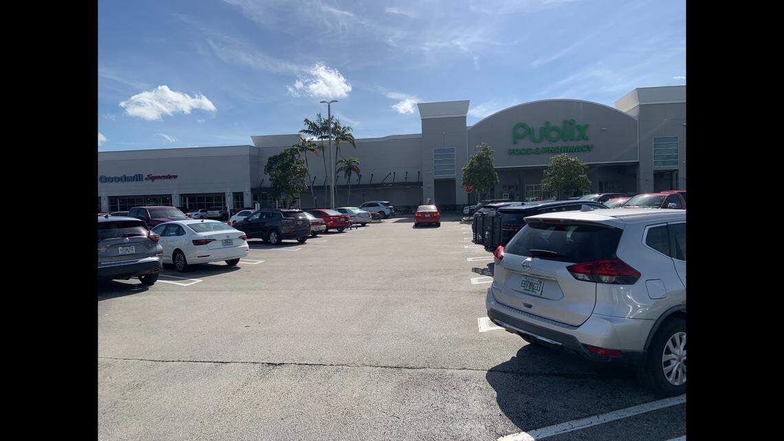 Part of the front parking lot of the Publix at Plaza Alegre, 14630 SW 26th St. A 15-year-old Publix employee told police she was raped somewhere in the Plaza Alegre parking lot on a Saturday afternoon in November.