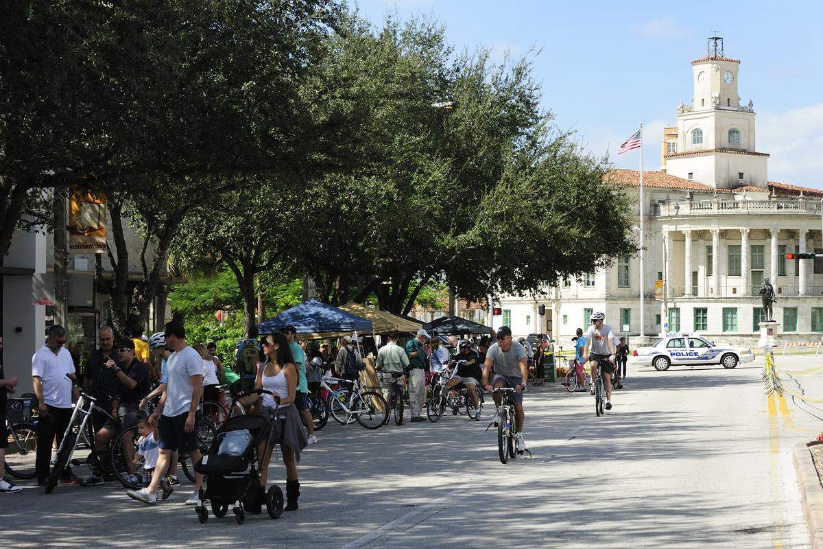 If annexation proposals go through, Coral Gables could grow its population by 10 percent. This photo is from Gables Bike Day, Oct. 23, 2011.