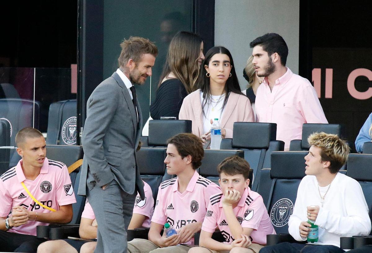 Inter Miami CF co-owner David Beckham during the 2022 MLS season opener against Chicago Fire on Saturday, February 26, 2022 at DRV PNK Stadium in Fort Lauderdale. Andrew Uloza / for THE MIAMI HERALD