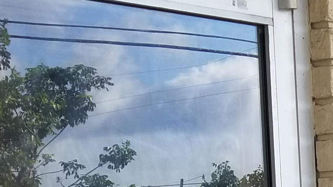 The front of Saveur Tropical restaurant after the stove got lit Wednesday morning