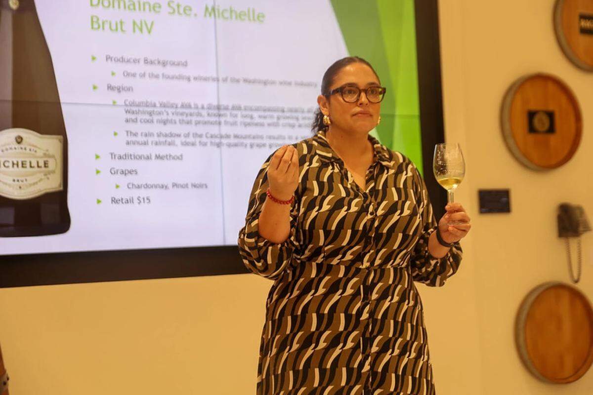 FIU graduate Amanda Fraga is the director of beverage for the Genuine Hospitality Group. She says the South Beach Wine & Food Festival is a great place for students to network. 