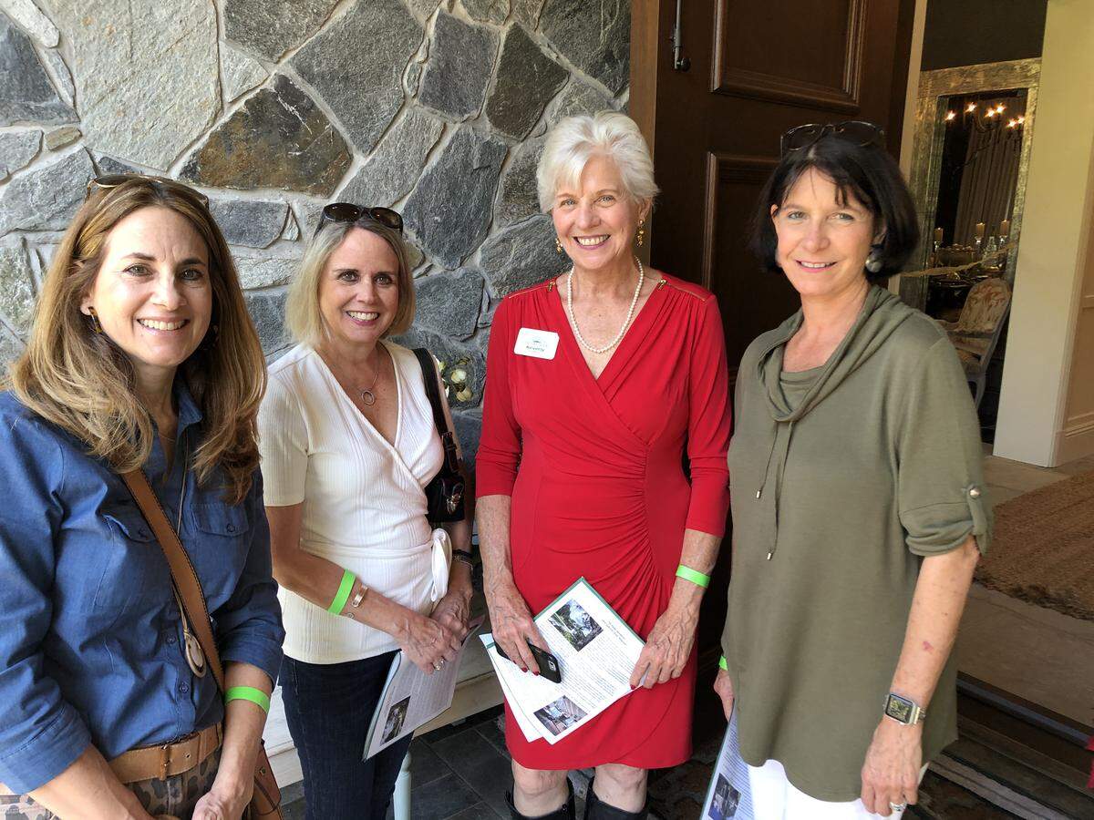 Eneida Yanes, Elizabeth Tsiris, Villagers’ past president Beverly Loftus, and Maria Costa at The Villagers’ Holiday House Tour in Pinecrest on Dec. 7