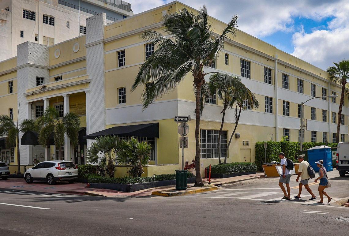 The historic Coral Reef hotel from 1941 sits shuttered on Collins Avenue and 36th Street. Developer 13th Floor Investments plans to demolish the buildings and its also-vacant historic neighbor, the Patrician hotel. A new state law that overrides local preservation rules means the city can’t block the demolitions.