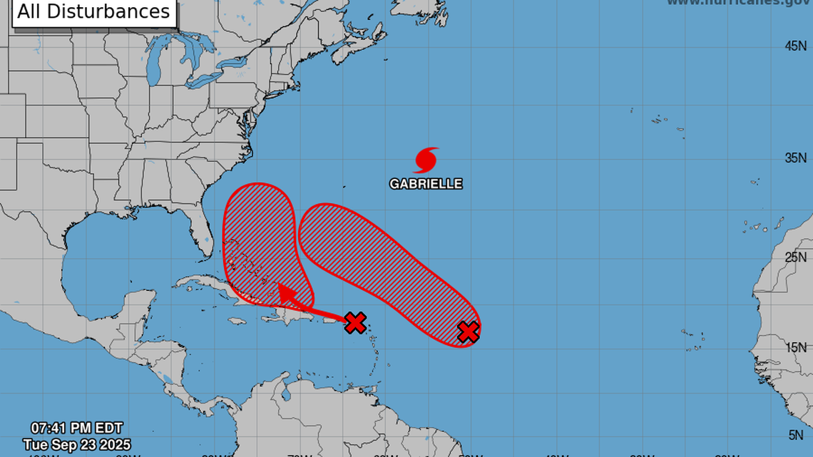 Chances rise for two new Atlantic storms to form. One might be near Florida
